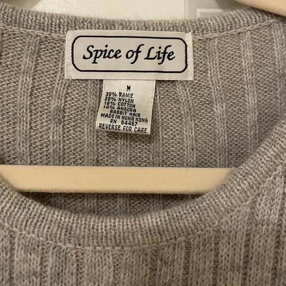 Vintage Cropped Short-Sleeved Ribber Sweater - Picture 3 of 3